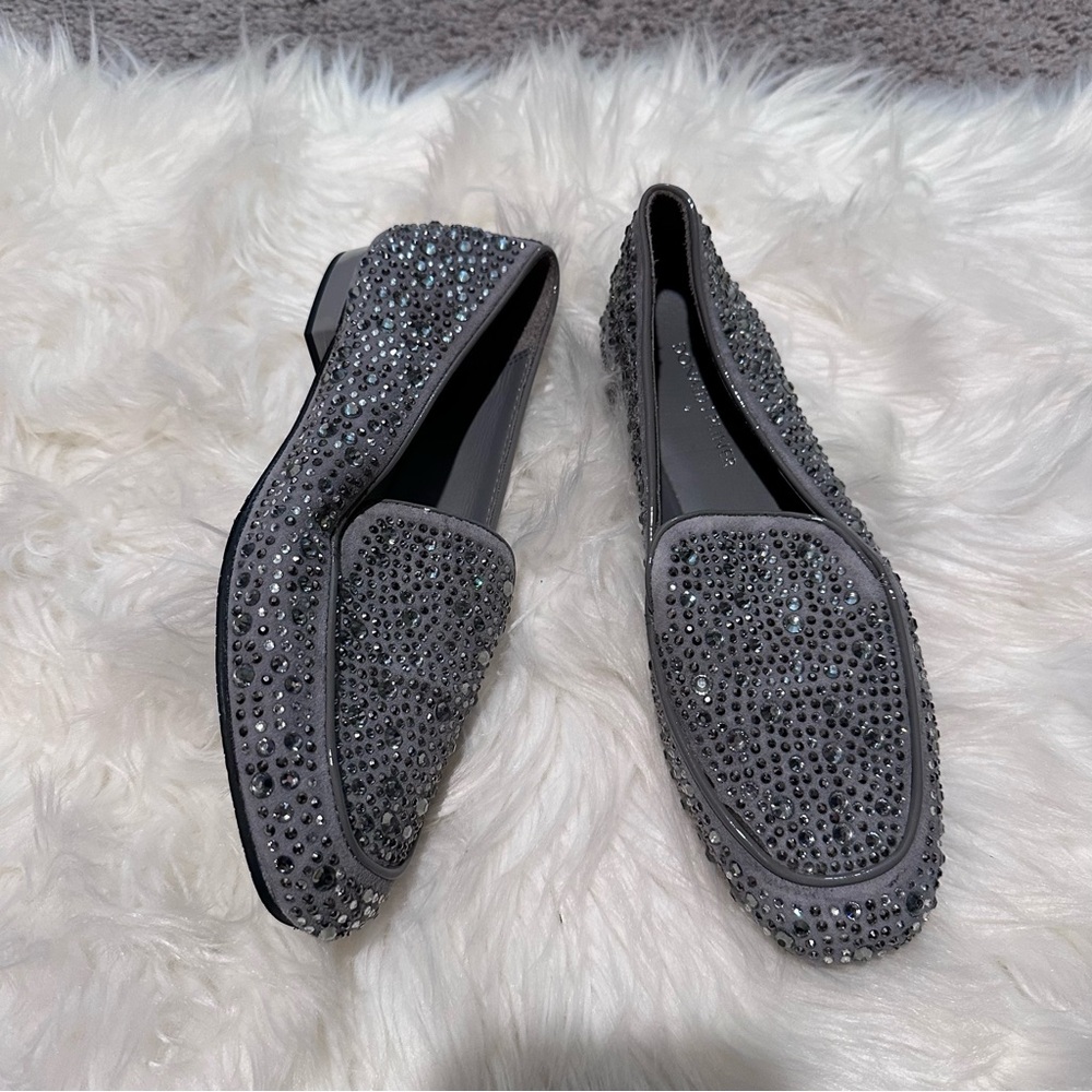Nwot‎ Donald J. Pliner Helen Sparkle Studded Loafers - Picture 3 of 10